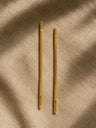 Pendientes colgantes con cadena dorada