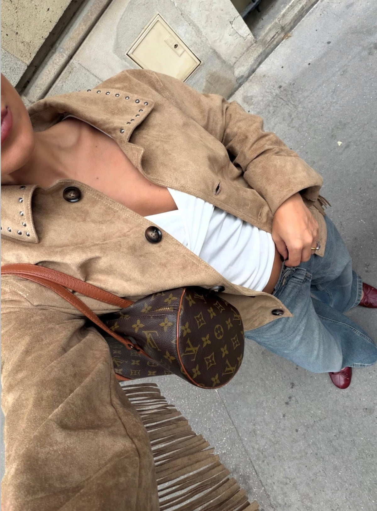 Chaqueta con flecos Mathilde