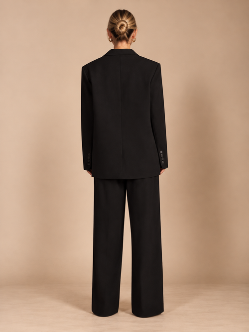 Blazer oversize de sastrería negro