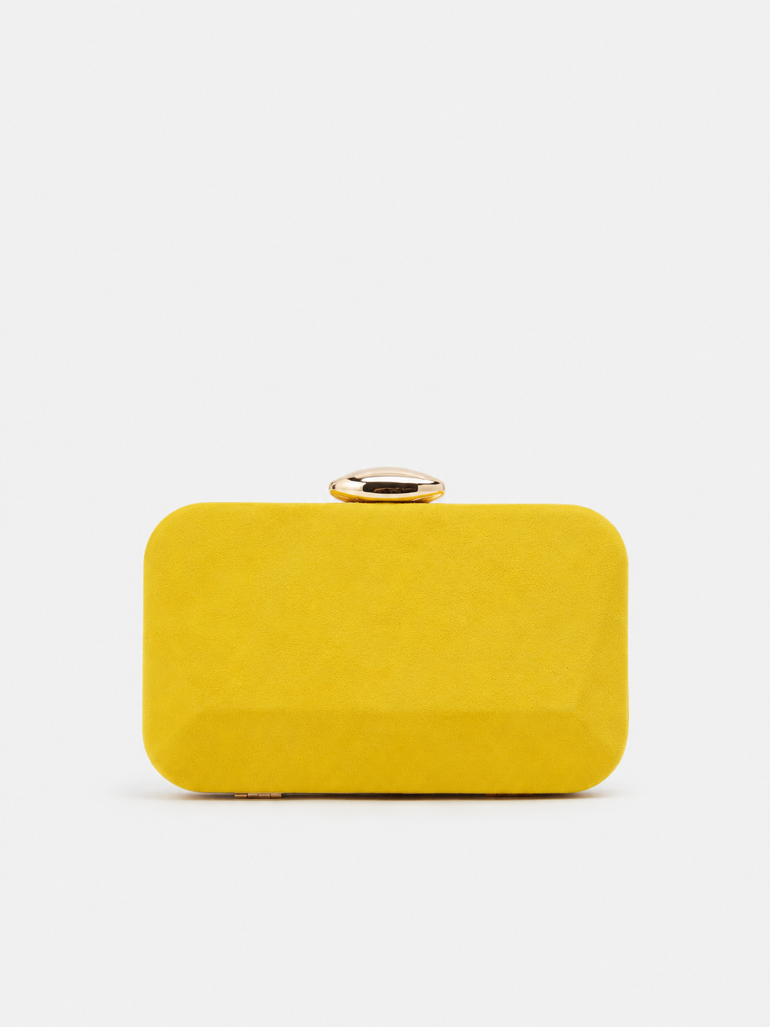 Bolsa de mão horizontal oval amarela