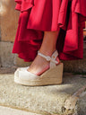 Cuñas de esparto beige