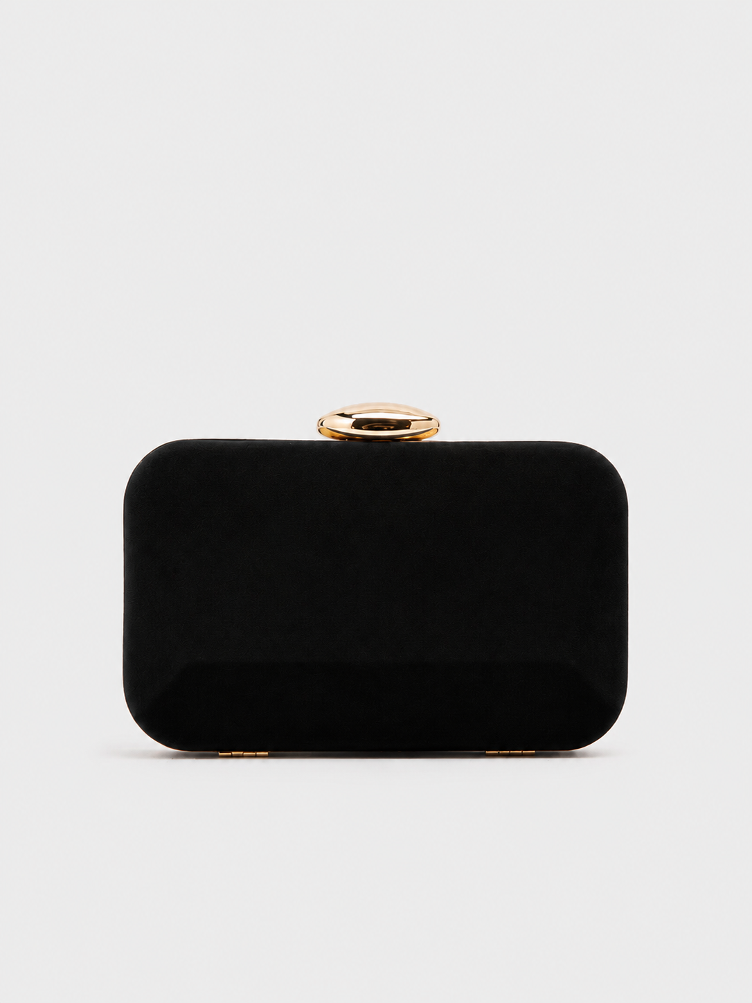 Clutch horizontal oval preta