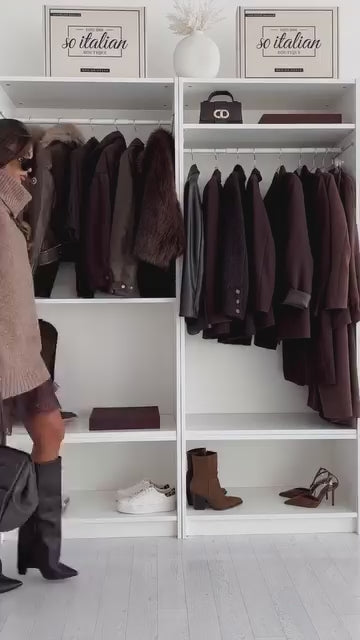Camisola oversize de malha de lã